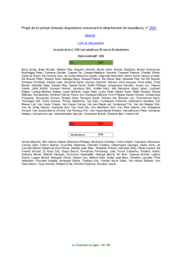 Projet de loi portant diverses dispositions concernant
