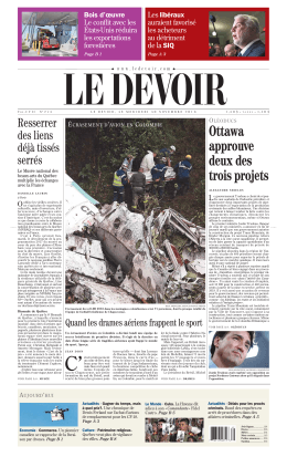Ottawa approuve deux des trois projets