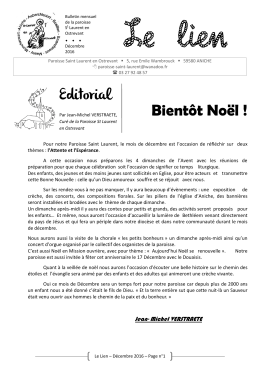 Bientôt Noël ! Editorial