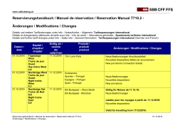 Änderungen / Modifications / Changes