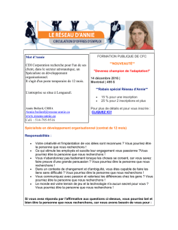 Sp&eacute;cialiste DO Confidentiel Longueuil - reseau