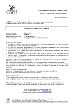 Télécharger la fiche de renseignements