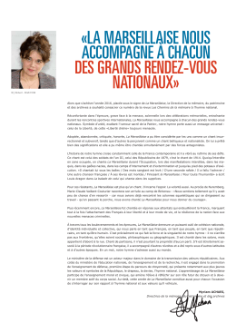 Lettre de Myriam Achari, directrice de la mémoire, du patrimoine et