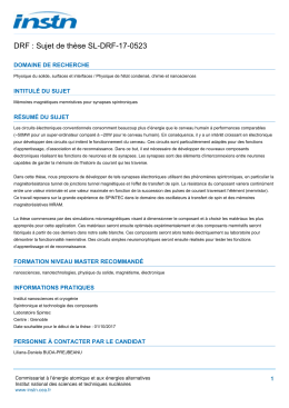 DRF : Sujet de thèse SL-DRF-17-0523 - instn