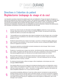 redrapage du visage et du cou