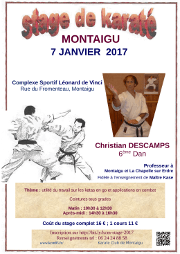 pdf disponible ici - Karat&eacute; Club Montaigu