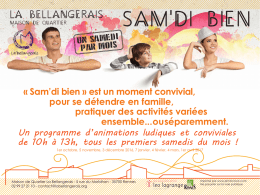 sam`di bien - Maison de Quartier La Bellangerais