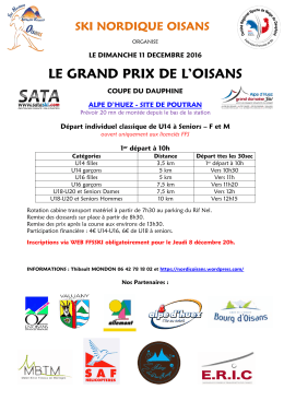 LE GRAND PRIX DE L`OISANS