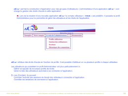 1/6 ISQAL&reg; permet la construction d`application pour des groupes d