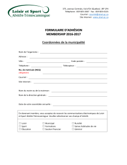 t&eacute;l&eacute;charger - Loisir et Sport Abitibi