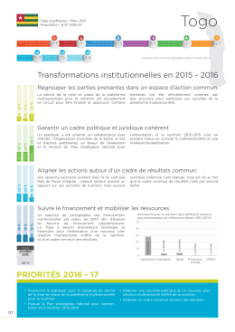 priorités 2016 - 17 - Scaling Up Nutrition