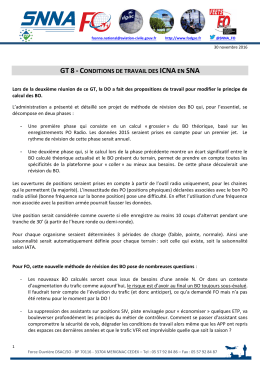 GT8 - Conditions de travail des ICNA en SNA Compte - SNNA-FO