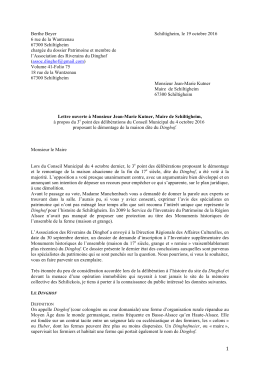 Lettre ouverte &agrave; JMK du 19/10/2016