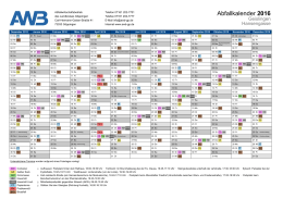 Abfallkalender 2016