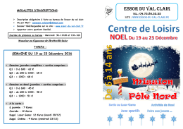 Plaquette - Essor du val clair