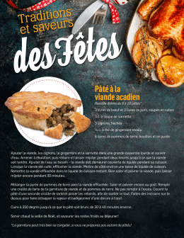 Traditions et saveurs