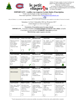 Téléchargez le formulaire d`inscription du mois 4!