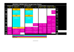 Programme Brussels Cinema Days