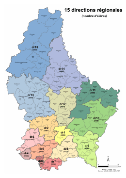 15 directions régionales