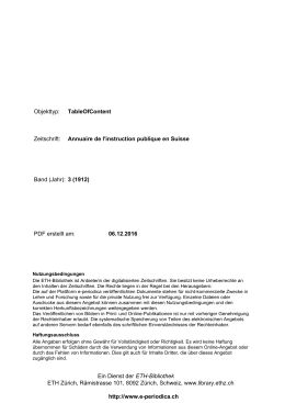 Annuaire de l`instruction publique en Suisse Band - E