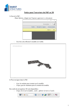 la notice d`utilisation des pdf 3D - Ouest