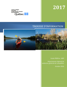 Trousse d`information PREM 2017 Lanaudi&egrave;re
