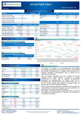 atlantique daily - Atlantique Finance