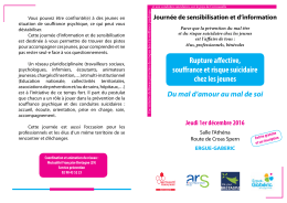 Programme journée de sensibilisation "Du mal d