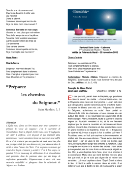 1&deg; mardi de l`Avent - Saint-Louis des Fran&ccedil;ais de Lisbonne