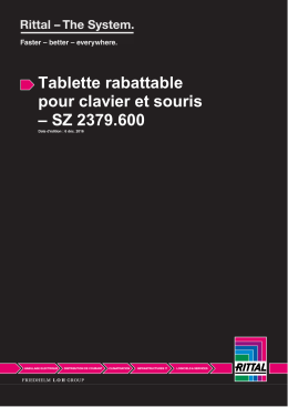 Tablette rabattable pour clavier et souris &ndash; SZ 2379.600
