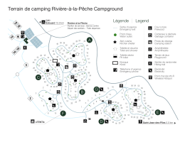 Carte du terrain de camping de la Rivière-à-la