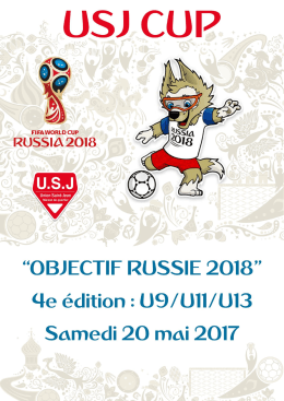 Plaquette Tournoi USJ CUP 2017