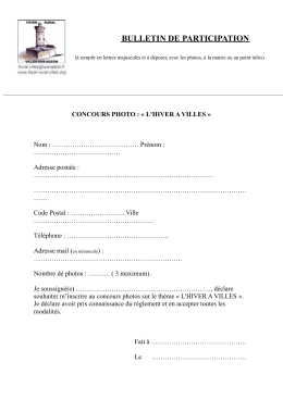 x3 bulletin de participation - Foyer rural de Villes sur Auzon