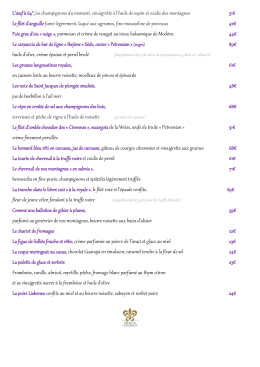 Carte et Menus