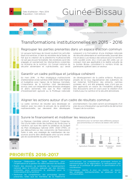 Guin&eacute;e-Bissau - Scaling Up Nutrition