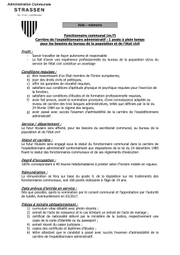 Conditions d`engagement