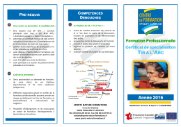 CS Tir &agrave; l`Arc - Sports Nature