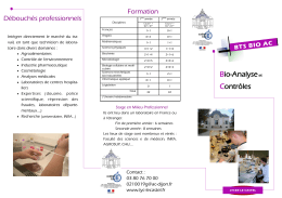 Bio-Analyseet Contrôles