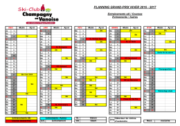 Hiver U16, U18 et U21 Alpin - Ski