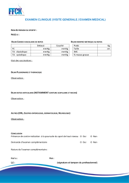 examen clinique