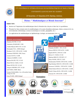 Lire la suite - Universit&eacute; Alioune Diop de Bambey