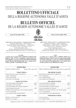 bollettino ufficiale bulletin officiel