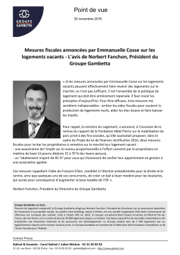 Point de vue - Groupe Gambetta