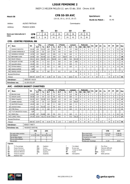 cfb 55-59 avc ligue feminine 2