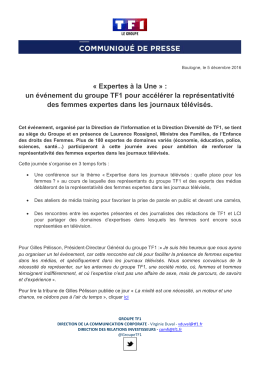 Expertes à la Une » : un événement du groupe TF1 pour