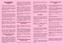 Nos propositions - Act Up