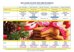 du lundi 05 au vendredi 09 D&eacute;cembre 2016 - ville de Saint