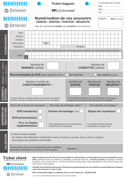 Forever France - Service num&eacute;risation