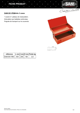 Fiche produit SAM-591-PBV