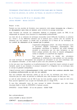 Pr&eacute;sentation de la formation structurel niveau 1